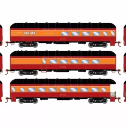 Athearn ATH73040 HO RTR Harriman 60ft Arch Roof Set, Southern Pacific 3-Pack