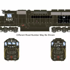 Athearn ATH73736 HO EMD SD40, Econami DCC Sound, Conrail Ex-PC #6242