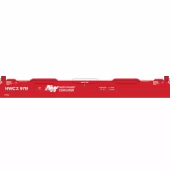 Athearn ATH3289 N 48ft Husky Stack Well, NWCX #981