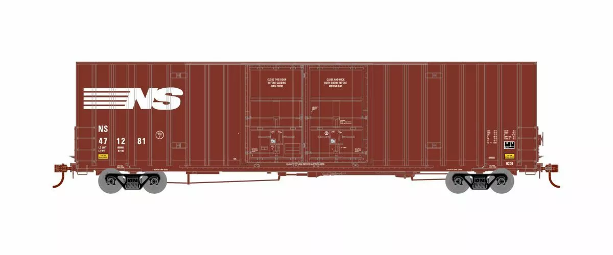 Athearn ATH75308 HO RTR 60ft Gunderson Box Car, Norfolk Southern #471308