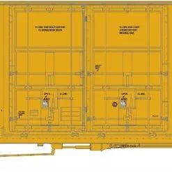Athearn 75312 HO 60ft Gunderson Double Door High-Cube Box Car Union Pacific #700040
