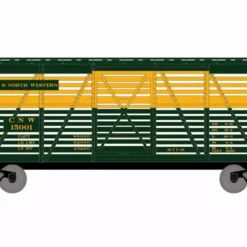 Athearn ATH75993 HO 40ft Stock Car, Chicago & Northwestern #15050