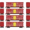 Athearn ATH76006 HO 40ft Stock Car, Texas & Pacific 4-Pack