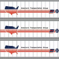 Athearn ATH7687, N Scale 48ft Container, ATGU #287502, 287505, 287509, 3-Pack