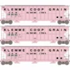 Athearn ATH81585 HO RTR FMC 4700 Covered Hopper, C&NW 3-Pack