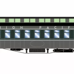 Athearn ATH84841 HO 50ft Old Time Overland Coach, Union Pacific #1200