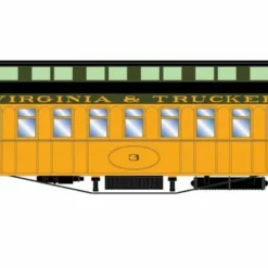 Athearn ATH84864 HO 50ft Old Time Overland Coach, Virginia & Truckee #3