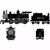 Athearn ATH87311 HO RTR 2-6-0 Mogul, Econami DCC Sound, Santa Fe #207