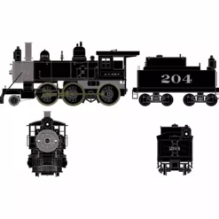 Athearn ATH87311 HO RTR 2-6-0 Mogul, Econami DCC Sound, Santa Fe #207