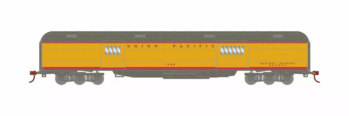 Athearn ATH88211 HO Heavyweight Baggage, Union Pacific #1388