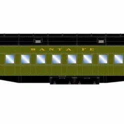 Athearn ATH88220 HO Heavyweight Clerestory Coach, Santa Fe #3040