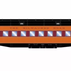 Athearn ATH88221 HO Heavyweight Clerestory Coach, Milwaukee Road #3352