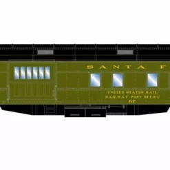Athearn ATH88226 HO Heavyweight RPO, Santa Fe #67