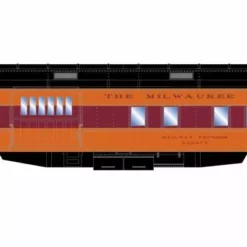 Athearn ATH88227 HO Heavyweight RPO, Milwaukee Road #1074