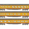 Athearn ATH88229 HO Heavyweight 3-Pack Diner/Coach/Observation, Union Pacific