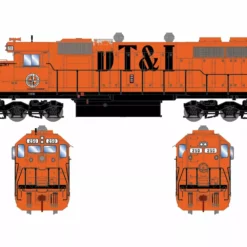 Athearn ATH88647 HO RTR EMD SD38, Standard DC, Detroit Toledo & Ironton #250