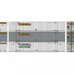 Athearn ATH17755 N 53ft CIMC Container, JB Hunt 3 Pack #2