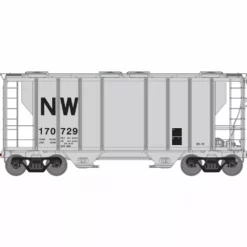 Athearn ATH63792 HO RTR PS-2 2600 Covered Hopper, Norfolk & Western #170729