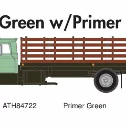Athearn ATH84722 HO Ford F-850 Stakebed, Primer Green