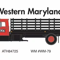 Athearn ATH84725 HO Ford F-850 Stakebed, Western Maryland #WM-79