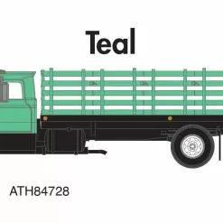 Athearn ATH84728 HO Ford F-850 Stakebed, Teal