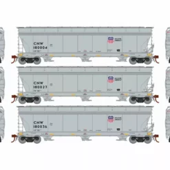 Athearn ATH12949 N ACF 4600 3-Bay Hopper, Union Pacific C&NW 3-Pack