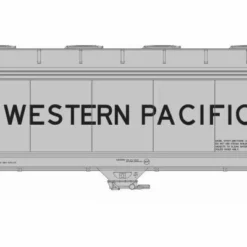 Athearn ATH12954 N ACF 4600 3-Bay Hopper, Western Pacific #11977