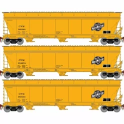 Athearn ATH8493 N ACF 4600 Covered Hopper, Chicago Northwestern 3-Pack