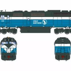 Athearn Genesis ATHG18380 HO EMD F45, Tsunami2 DCC Sound, Great Northern #428