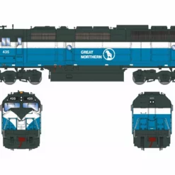 Athearn Genesis ATHG18382 HO EMD F45, Tsunami2 DCC Sound, Great Northern #435