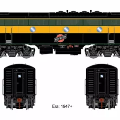 Athearn Genesis ATHG19570, HO Scale EMD F3B, Std. DC, C&NW #4061-B