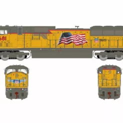 Athearn Genesis 2.0 ATHG27256 HO EMD SD90MAC, Standard DC, Union Pacific #3681