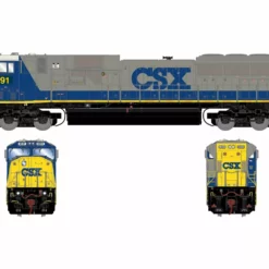 Athearn Genesis 2.0 ATHG28187 HO EMD SD80MAC, Tsunami2 DCC Sound, CSX YN2 #4591