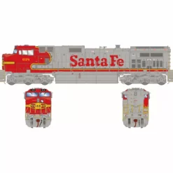 Athearn Genesis 2.0 ATHG31525 HO GE Dash 9-44CW, Standard DC, Santa Fe #618