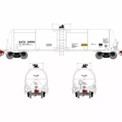 Athearn Genesis ATHG37998 HO 20K Acid Tank Car, GATX White #41850