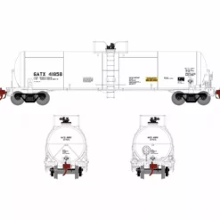 Athearn Genesis ATHG37999 HO 20K Acid Tank Car, GATX White #41858