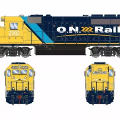 Athearn Genesis ATHG64840 HO EMD GP40-2, Standard DC, Ontario Northland #2202