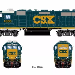 Athearn Genesis ATHG66249, HO Scale EMD GP39-2, Std. DC, CSX/YN3 #4300