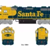 Athearn Genesis ATHG66352, HO Scale EMD GP39-2u, Tsunami2 Sound & DCC, ATSF #3409
