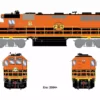 Athearn Genesis ATHG66261, HO Scale EMD GP39-2, Std. DC, PNWR #2304