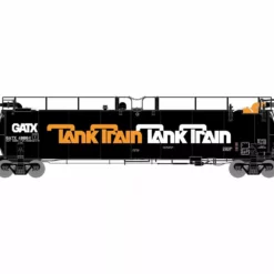 Athearn Genesis ATHG67916 HO TankTrain, Intermediate Single Car, GATX Orange Lettering #48668