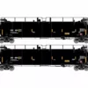 Athearn Genesis ATHG67933 HO TankTrain A/B Set, GATX Yellow Stripe #48615, #48626