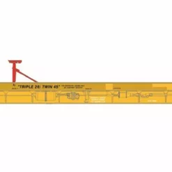Athearn Genesis ATHG69603 HO F89-F TOFC Flat Car, RTTX Yellow 1991 Logo #151870