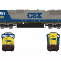 Athearn Genesis ATHG71215 HO EMD SD70M, Tsunami2 DCC Sound, CSX YN2 #4683