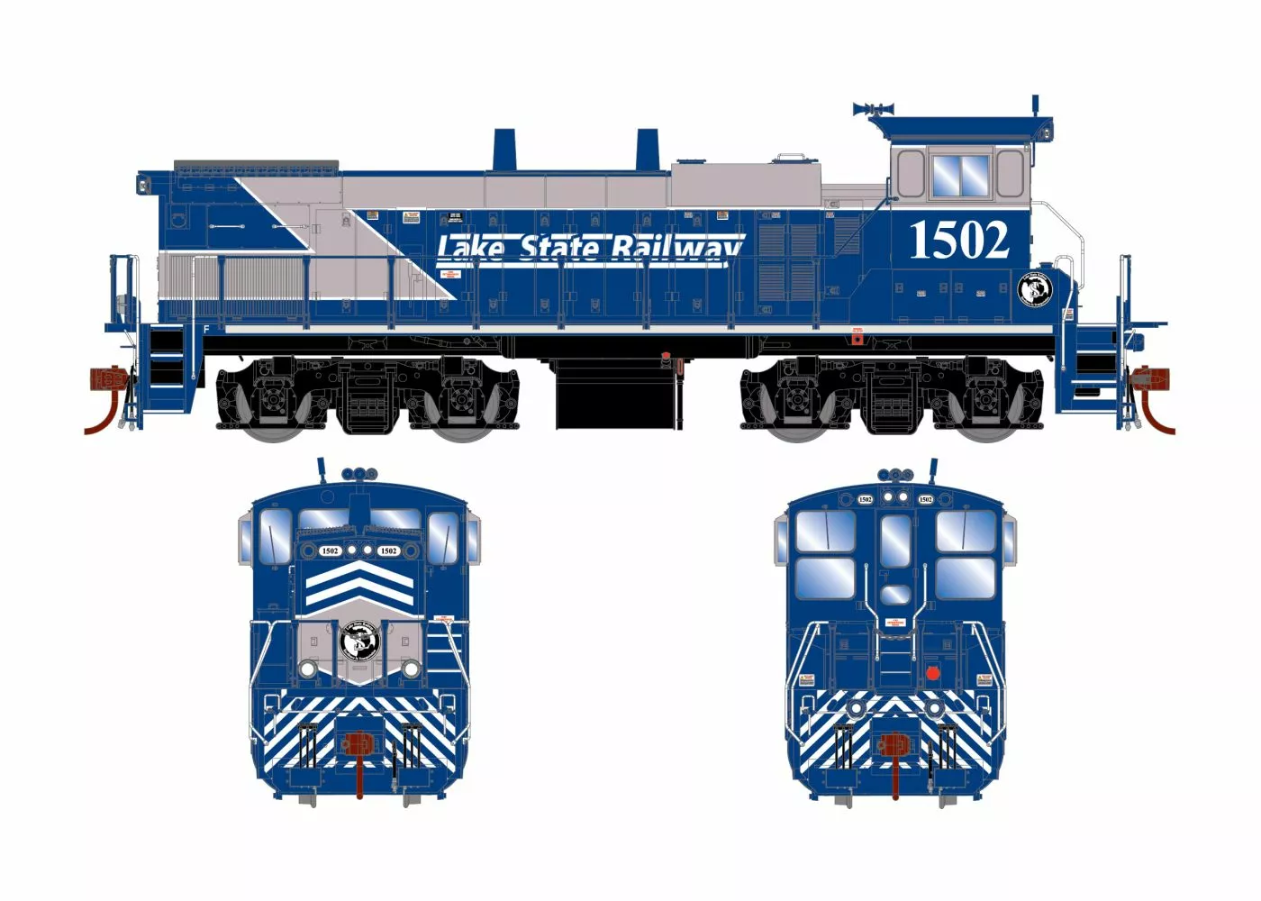 Athearn Genesis ATHG74622 HO EMD MP15AC, Tsunami2 DCC Sound, Lake State Railway #1502