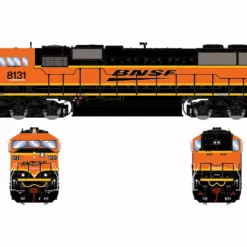 Athearn Genesis 2.0 ATHG75628 HO EMD SD60M-3 Tri-Clops, Tsunami2 DCC Sound, BNSF #8131