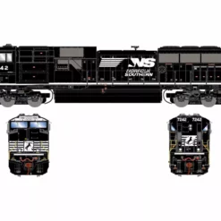 Athearn Genesis ATHG75759 HO EMD SD70ACu, Standard DC, Norfolk Southern #7242
