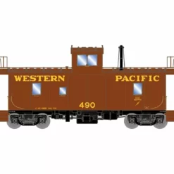 Athearn Genesis ATHG79140 HO ICC Caboose, DCC & Lights, Western Pacific #490