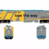 Athearn Genesis ATHG81231 HO GE P42DC, Standard DC, VIA Love The Way #908