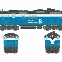 Athearn Genesis ATHG82276 HO EMD GP9, Standard DC, Great Northern #688